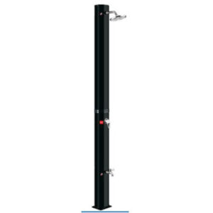 Solarni tuš 60 l sa slavinom za pranje nogu crni E-112