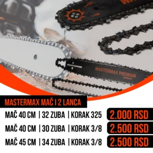 Set Mač i dva lanca MASTERMAX
