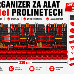 PROLINETECH Organizer za Alat 131 Del PLT/RT-131