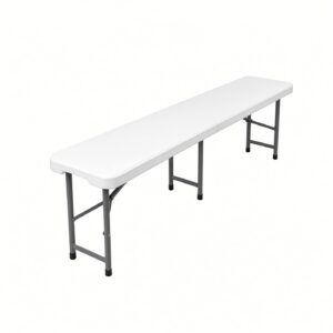 ENT Sklopiva Plastična Klupa Bela 180 cm